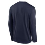 UNC Jordan Brand Courtside Dri-Fit Practice Long Sleeve Tee